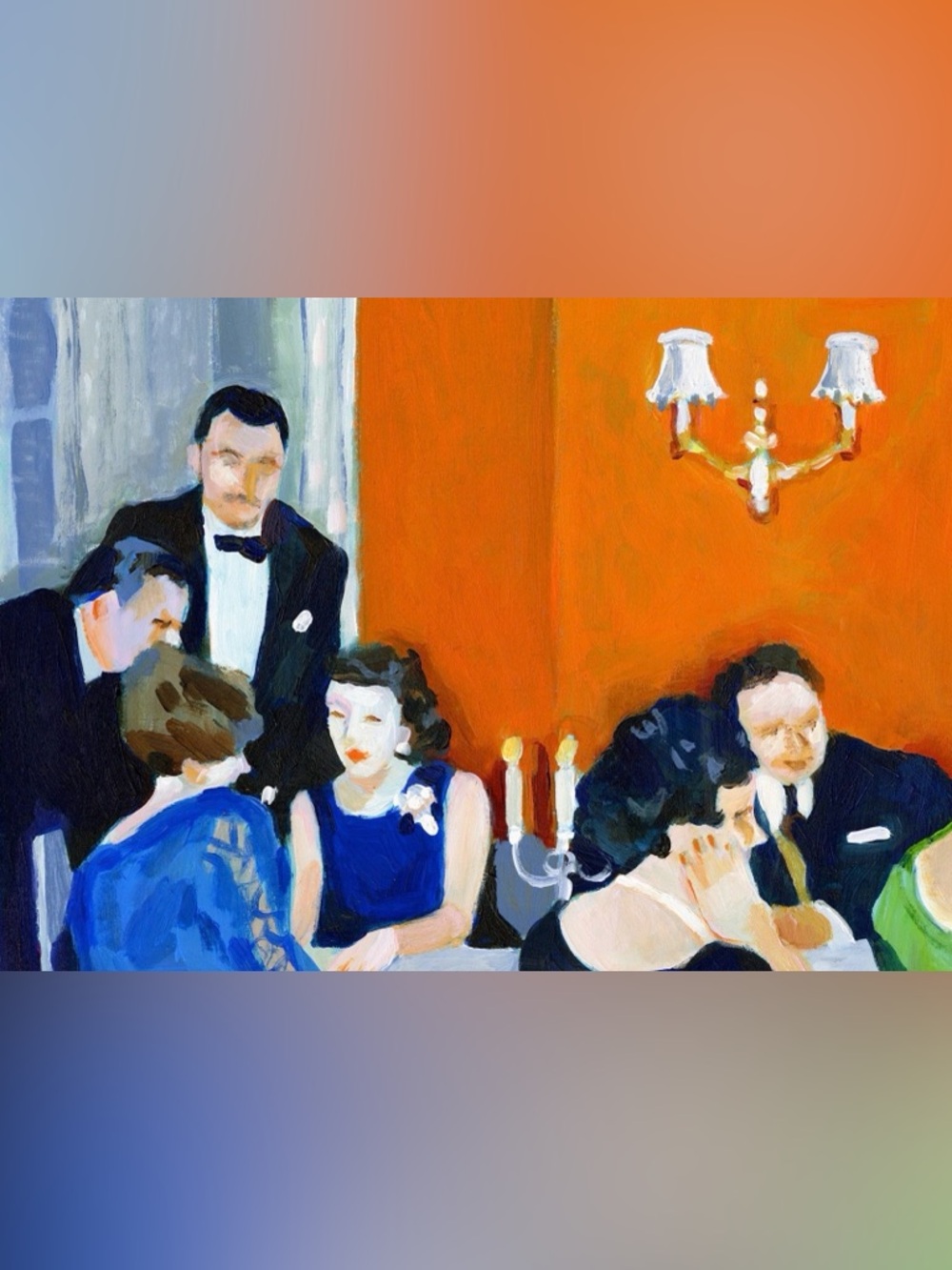 ORIGINAL PAINTING - “Cocktail Party” - Tali Yalonetzki - Acrylic on Wood Panel